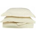 Impressions By Luxor Treasures Egyptian Cotton 650 Thread Count Solid Duvet Cover Set Full/Queen-Ivory 650FQDC SLIV